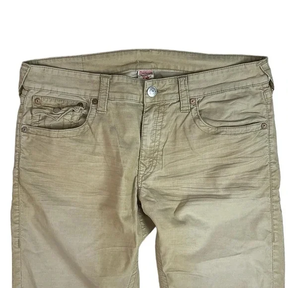 MJ46 Men’s True Religion Designer RICKY Straight Leg Corduroy Pants 36x34